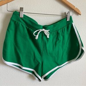 Green Women's Athletic Shorts Small